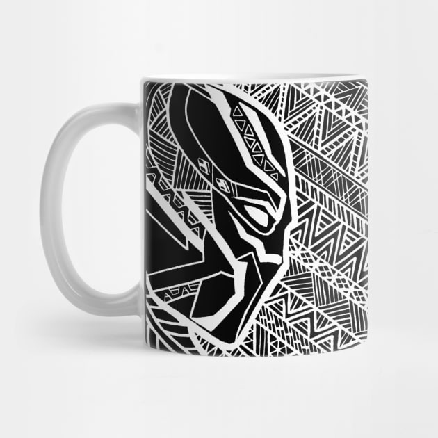 Black Panther - Lino Pattern by Jomeeo